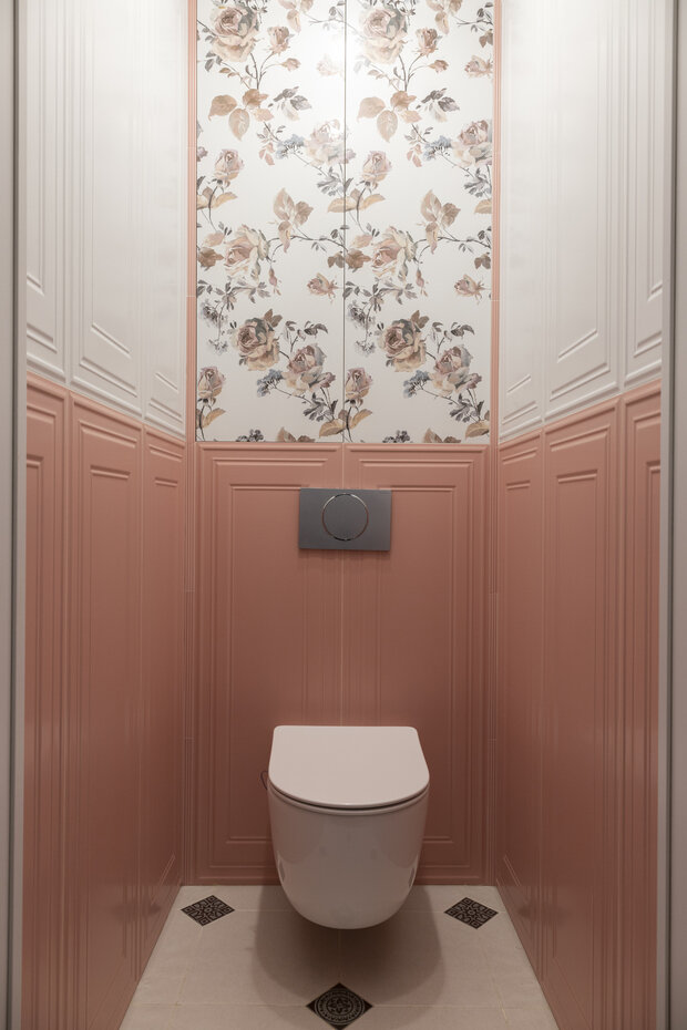 Фотография: Ванная в стиле Классический, Современный, Квартира, Проект дня, Москва, Сталинка, 2 комнаты, 60-90 метров, Сокольники – фото на INMYROOM