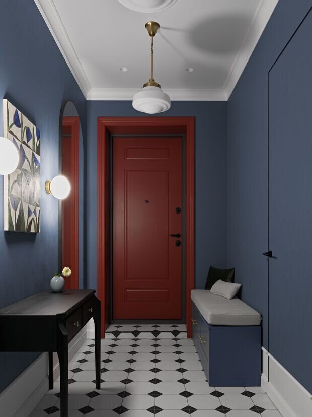 Фотография: Прихожая в стиле Современный, Квартира, Проект дня, Новосибирск, Сталинка, 3 комнаты, 60-90 метров, ремонт сталинки, дизайн кухни в сталинке, современный/скандинавский, фото интерьера, дизайн интерьера фото, фото кухни, Анастасия Рыбина, Елена Дьяконова – фото на INMYROOM