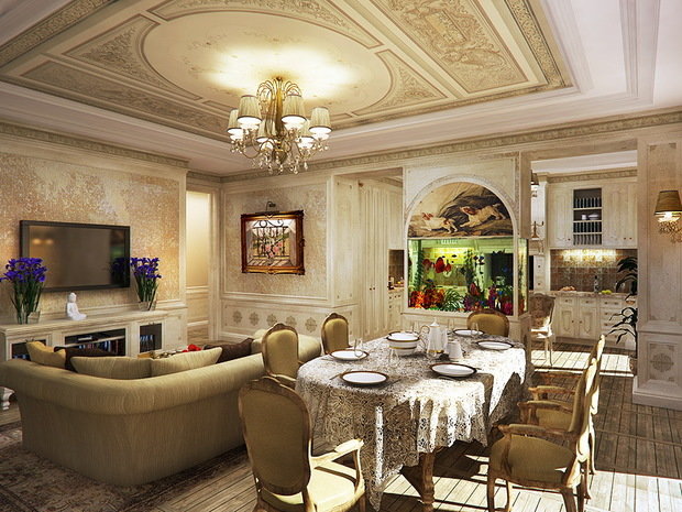 Фото из портфолио Квартира 120 м2 в классике с элементами востока – фотографии дизайна интерьеров на INMYROOM