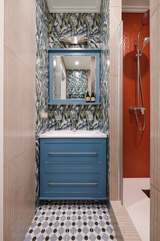 Фотография: Ванная в стиле Классический, Современный, Квартира, Проект недели, Москва, 4 и больше, Более 90 метров, Н-Куб, Николай Николаев – фото на INMYROOM