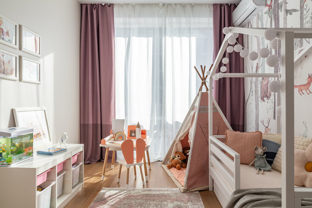 Фотография: Детская в стиле Современный, Квартира, Проект недели, Москва, 3 комнаты, 60-90 метров, Анастасия Звонарева – фото на INMYROOM