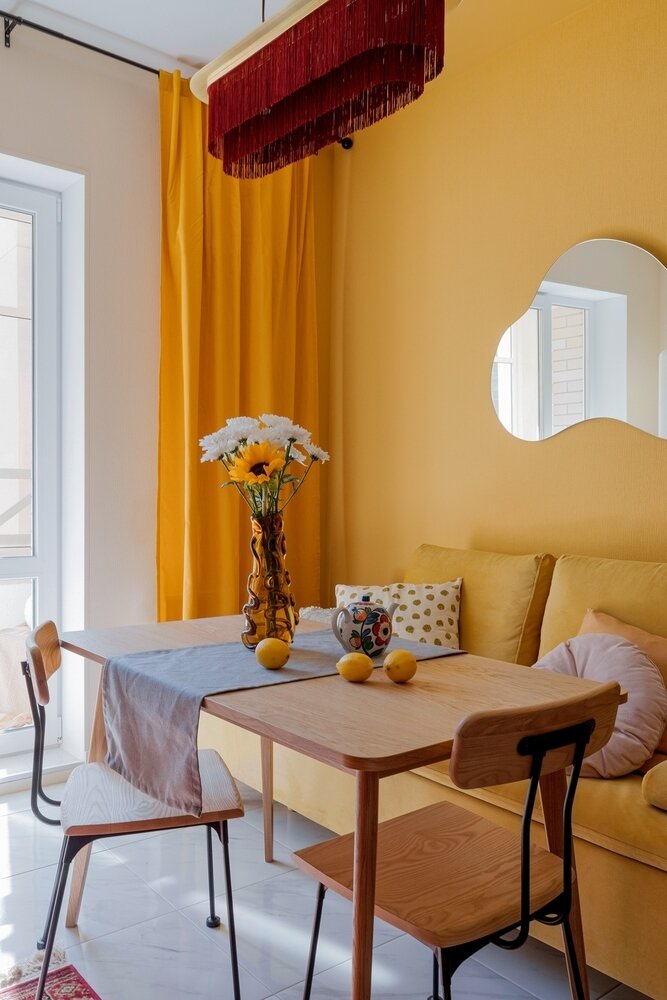 Фотография: Кухня и столовая в стиле Скандинавский, Современный, Эклектика, Малогабаритная квартира, Квартира, Проект дня, Санкт-Петербург, Монолитный дом, 1 комната, до 40 метров, Анна Пелипчук – фото на INMYROOM Фотография: Кухня и столовая в стиле Скандинавский, Современный, Эклектика, Малогабаритная квартира, Квартира, Проект дня, Санкт-Петербург, Монолитный дом, 1 комната, до 40 метров, Анна Пелипчук – фото на INMYROOM