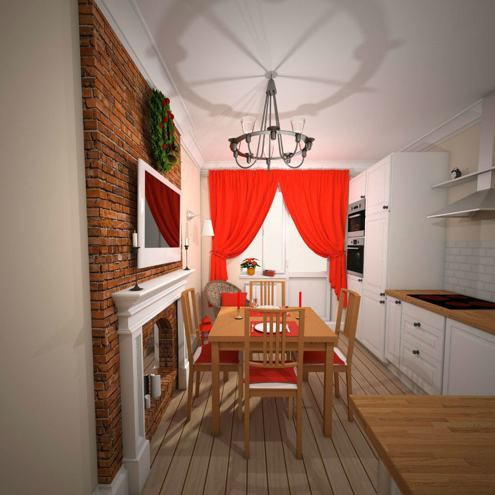 Фото из портфолио Кухня: 12,6 кв.м – фотографии дизайна интерьеров на INMYROOM Фото из портфолио Кухня: 12,6 кв.м – фотографии дизайна интерьеров на INMYROOM