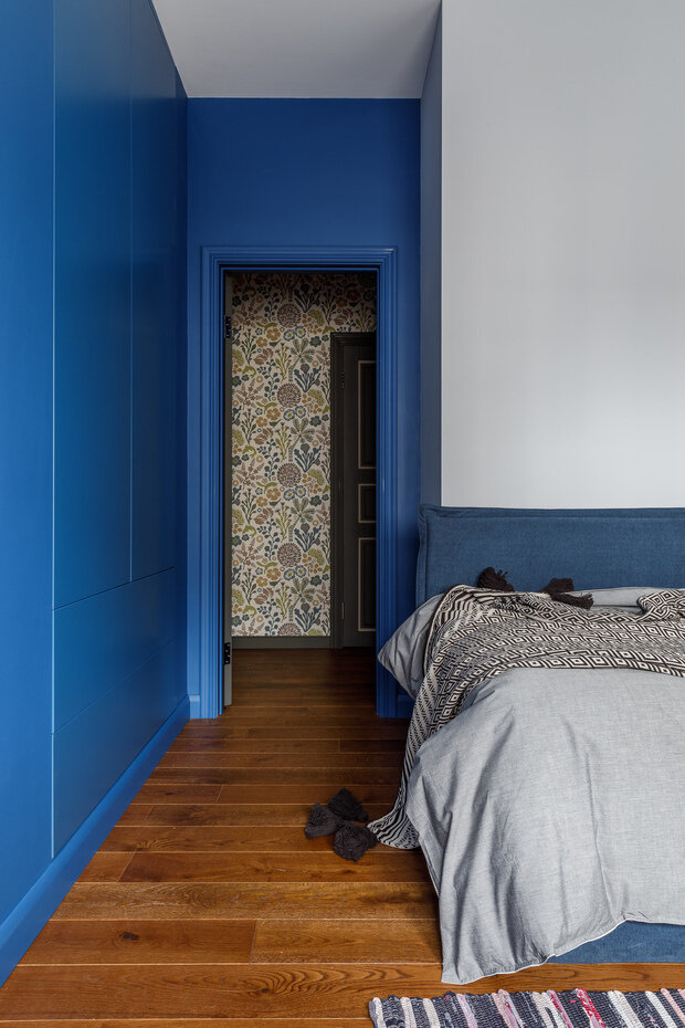 Фотография: Спальня в стиле Классический, Современный, Эклектика, Квартира, Проект дня, Краснодар, 3 комнаты, 60-90 метров, Ксения Демина, Анна Кузнецова – фото на INMYROOM