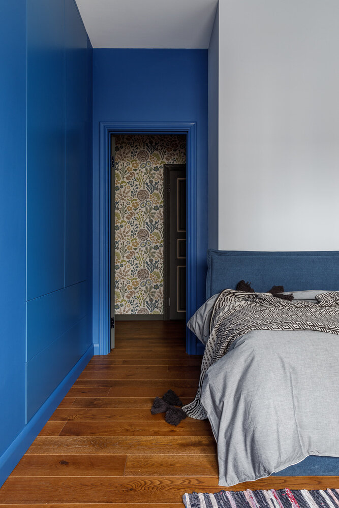 Фотография: Спальня в стиле Классический, Современный, Эклектика, Квартира, Проект дня, Краснодар, 3 комнаты, 60-90 метров, Ксения Демина, Анна Кузнецова – фото на INMYROOM