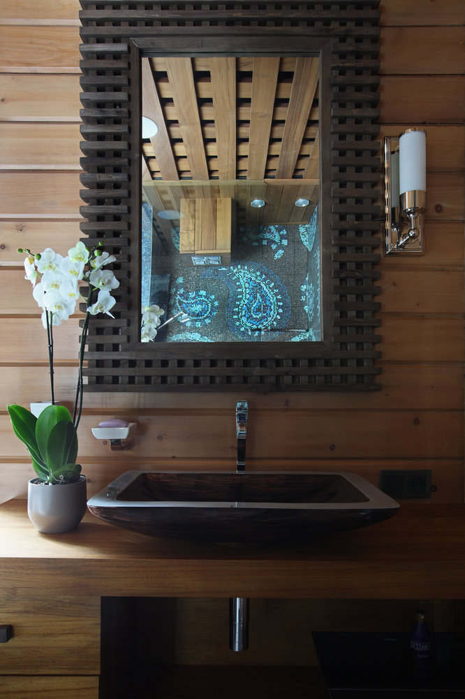 Фотография: Ванная в стиле Эко, Эклектика, Дом, Проект недели, Дом и дача, Московская область, Лада Засимова, Виктория Николаева – фото на INMYROOM