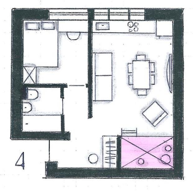 Фото из портфолио Мои перепланировки – фотографии дизайна интерьеров на INMYROOM