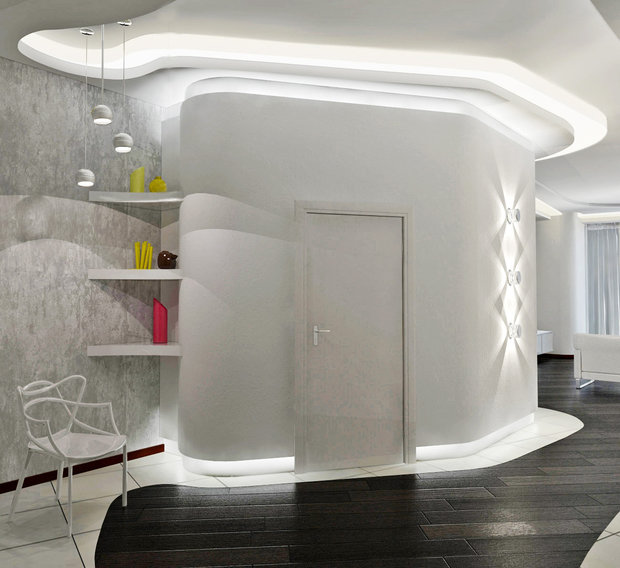 Фото из портфолио Белый минимализм – фотографии дизайна интерьеров на INMYROOM