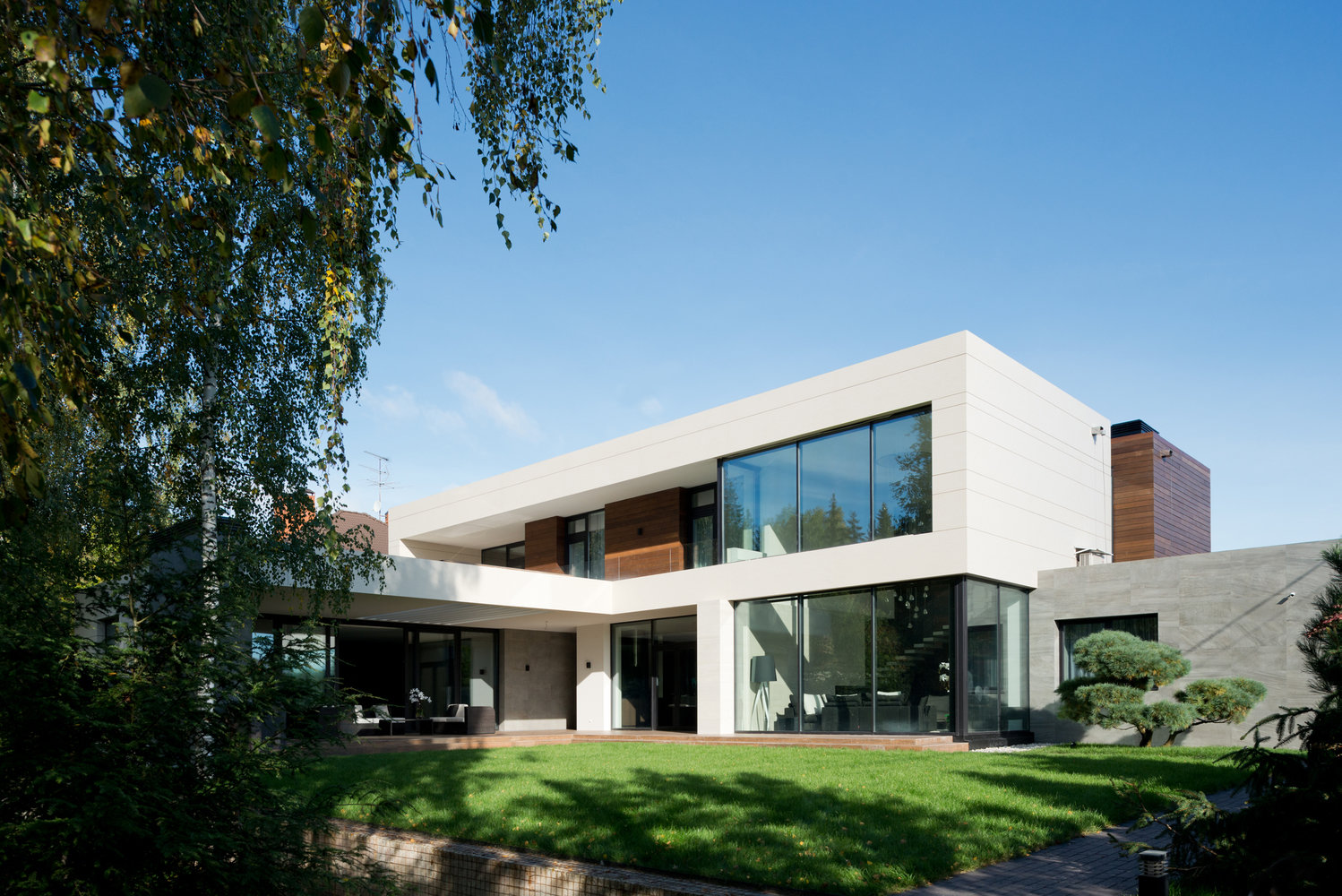 Фотография: в стиле , Современный, Дом, Минимализм, Подмосковье, Московская область, Монолитный дом, Александра Федорова, 4 и больше, Более 90 метров, Эксклюзивные проекты, Марфино – фото на INMYROOM