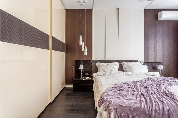 Фото из портфолио Фото спальни реализованного проекта квартиры, расположенной в ЖК "Адмирал".  – фотографии дизайна интерьеров на INMYROOM