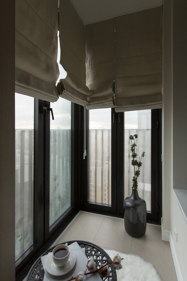 Фотография: Балкон в стиле Современный, Квартира, Проект недели, Москва, 3 комнаты, 60-90 метров, Анастасия Бондарева – фото на INMYROOM