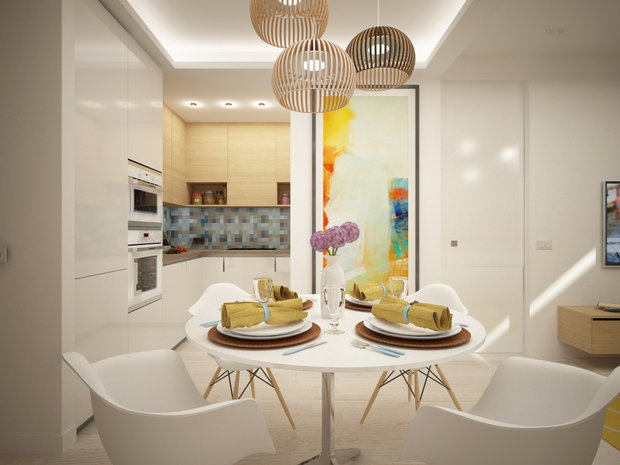 Фото из портфолио Квартира в Химках, 80 м2 – фотографии дизайна интерьеров на INMYROOM