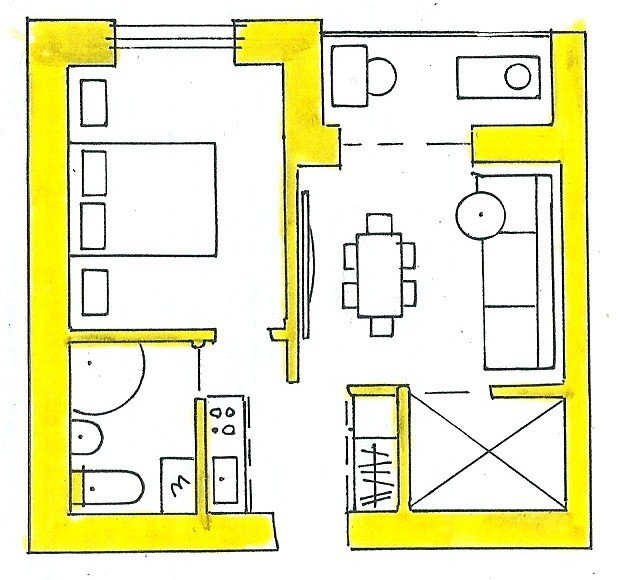 Фото из портфолио Мои перепланировки – фотографии дизайна интерьеров на INMYROOM