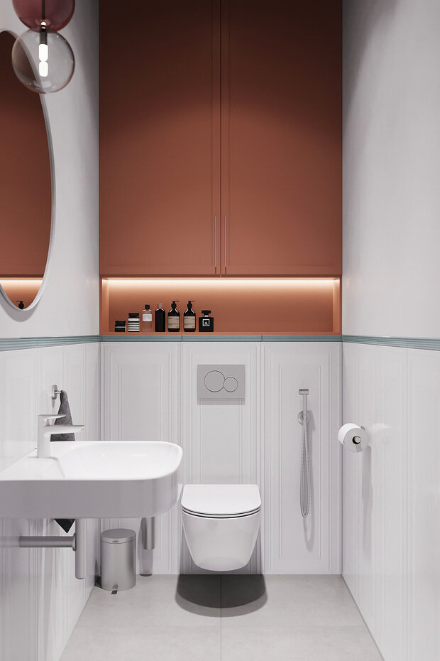 Фотография: Ванная в стиле Классический, Современный, Дом, Проект недели, Дом и дача, 4 и больше, Более 90 метров, Нижегородская область, Ольга Матренина – фото на INMYROOM