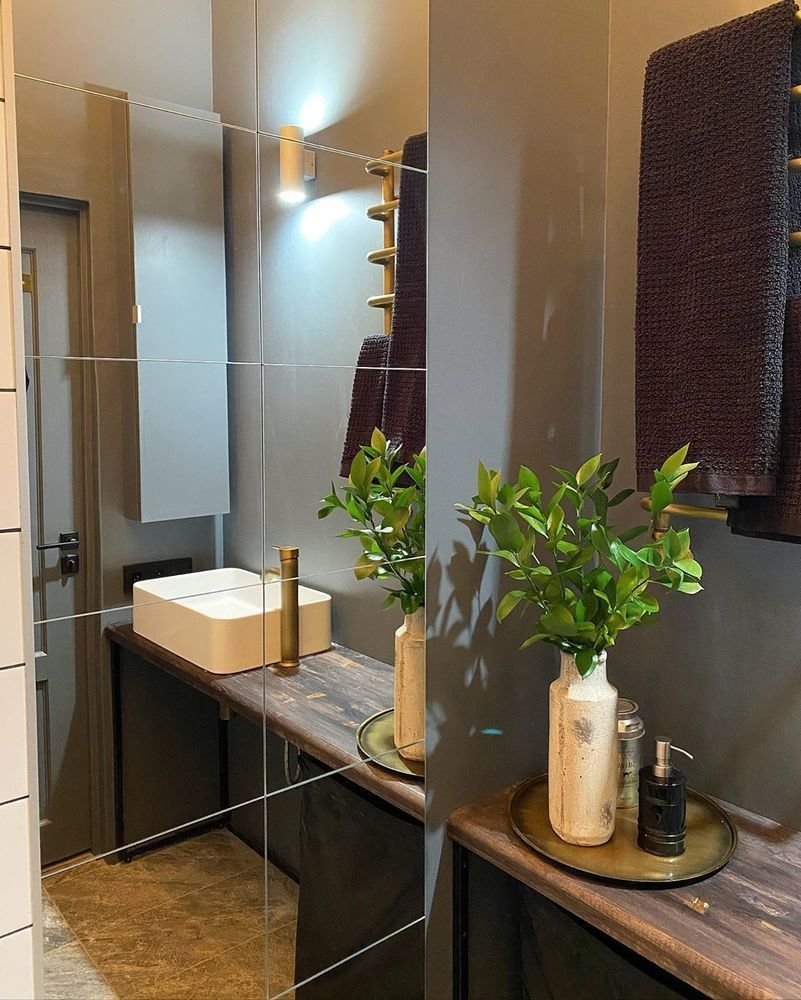 Фотография: Ванная в стиле Скандинавский, Современный, Квартира, Студия, Проект недели, Монолитно-кирпичный, Сбербанк – фото на INMYROOM Фотография: Ванная в стиле Скандинавский, Современный, Квартира, Студия, Проект недели, Монолитно-кирпичный, Сбербанк – фото на INMYROOM