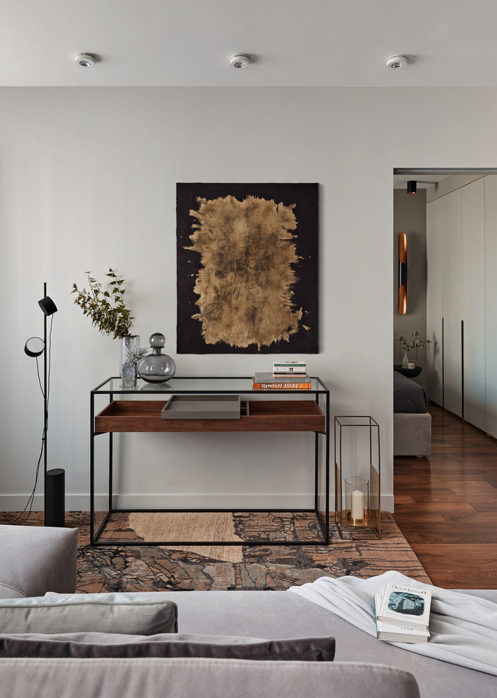 Фотография: Гостиная в стиле Современный, Квартира, Проект недели, Новая Москва, 2 комнаты, 40-60 метров, Татьяна Домарацкая – фото на INMYROOM Фотография: Гостиная в стиле Современный, Квартира, Проект недели, Новая Москва, 2 комнаты, 40-60 метров, Татьяна Домарацкая – фото на INMYROOM