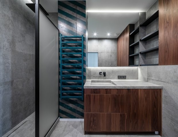 Фотография: Ванная в стиле Современный, Минимализм, Квартира, Студия, Проект недели, Киев, Lauri Brothers, Юрий Лаури, Сергей Лаури, Дмитрий Роганов – фото на INMYROOM