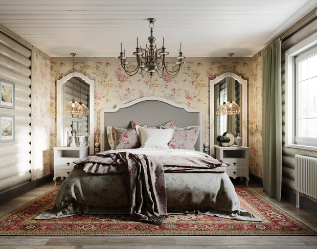Фотография: Спальня в стиле Прованс и Кантри, Дом, Проект недели, Подмосковье, Московская область, 4 и больше, Более 90 метров, Новоглаголево, Евгений Жданов, Студия GP Project, Павел Годяев – фото на INMYROOM