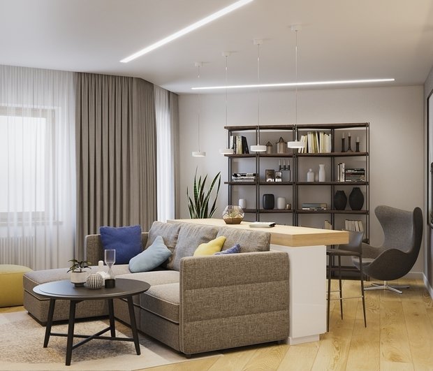 Фото из портфолио Проект трехкомнатной квартиры в Ельцове, Новосибирск – фотографии дизайна интерьеров на INMYROOM