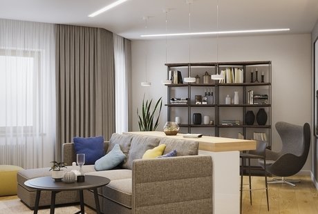 Проект трехкомнатной квартиры в Ельцовке, Новосибирск