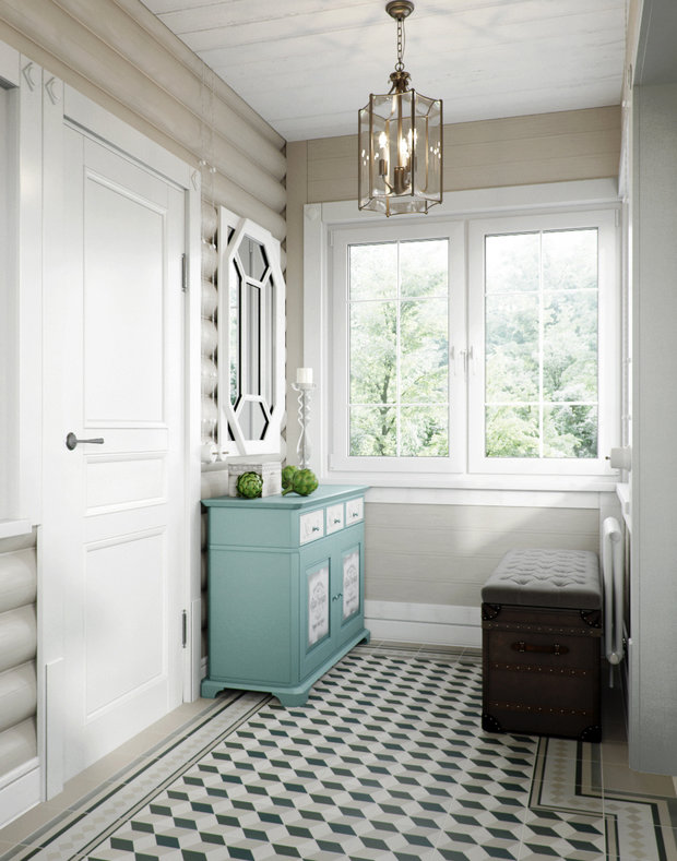 Фотография: Прихожая в стиле Прованс и Кантри, Дом, Проект недели, Подмосковье, Московская область, 4 и больше, Более 90 метров, Новоглаголево, Евгений Жданов, Студия GP Project, Павел Годяев – фото на INMYROOM