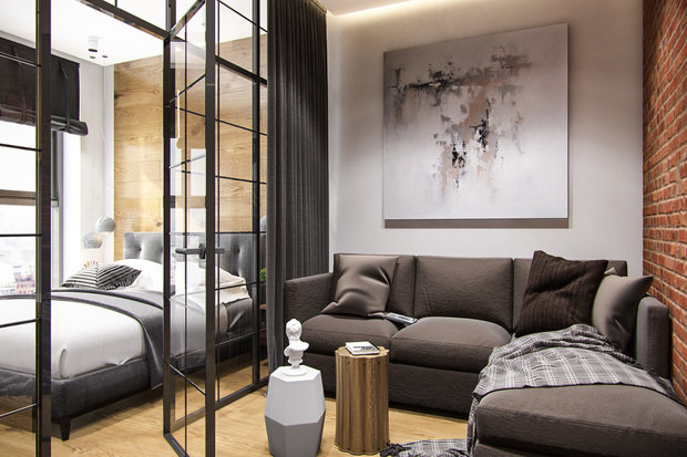 Фото из портфолио Квартира для молодой семьи в стиле лофт – фотографии дизайна интерьеров на INMYROOM