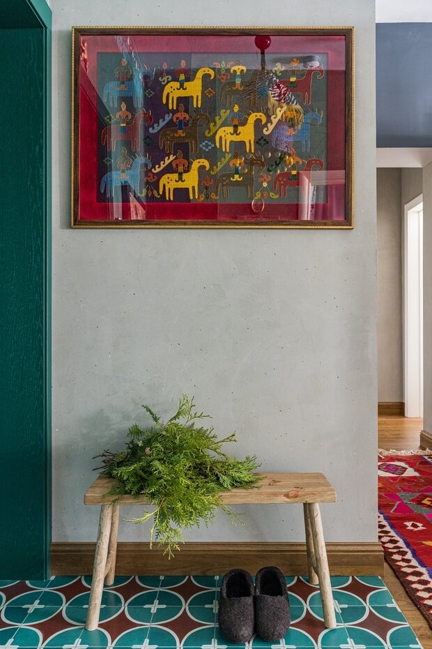 Фотография: Прихожая в стиле Прованс и Кантри, Эклектика, Винтажный, Квартира, Проект недели, Блочный дом, 3 комнаты, Более 90 метров, Уфа, Юлия Мусина, Александр Сафаров, PRSPKT Architects – фото на INMYROOM