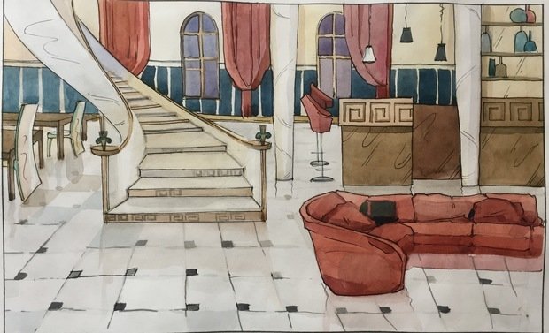 Фото из портфолио Эскизы акварелью – фотографии дизайна интерьеров на INMYROOM