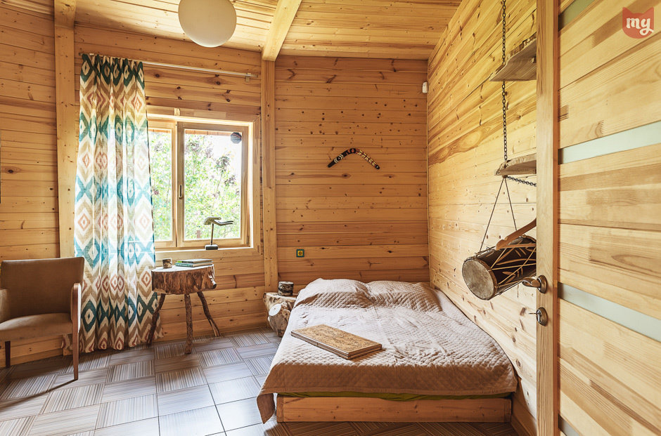 Фотография: Спальня в стиле Эко, Прованс и Кантри, Современный, Дом, Россия, Проект недели, Дом и дача, Герой InMyRoom, деревянный дом, Королев, каркасный дом, Скайдом.рф, Скайдом – фото на INMYROOM