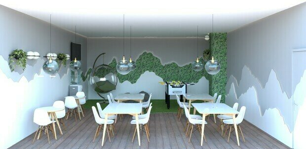 Фото из портфолио Комната отдыха-столовая для сотрудников офиса, г.Москва – фотографии дизайна интерьеров на INMYROOM