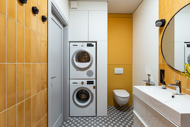 Фотография: Ванная в стиле Современный, Проект недели, Санкт-Петербург, 3 комнаты, Более 90 метров, Анастасия Заркуа – фото на INMYROOM