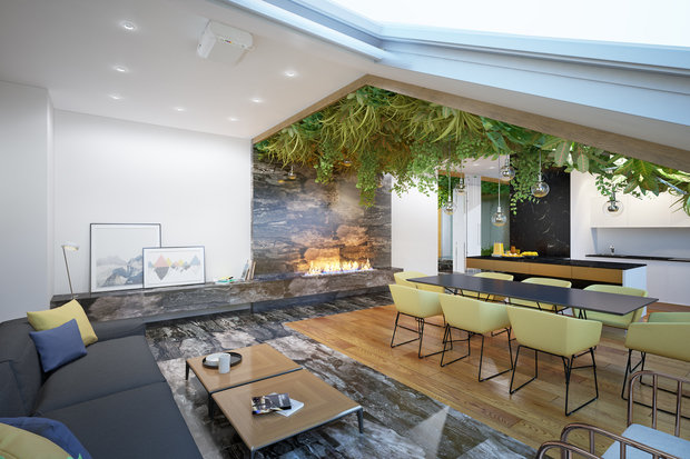 Фотография: Гостиная в стиле Лофт, Эко – фото на INMYROOM