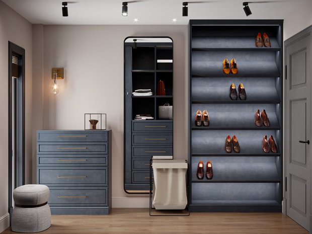 Фотография: Гардеробная в стиле Современный, Дом, Проект недели, Московская область, 4 и больше, Более 90 метров, Aiya Design, ПРЕМИЯ INMYROOM – фото на INMYROOM