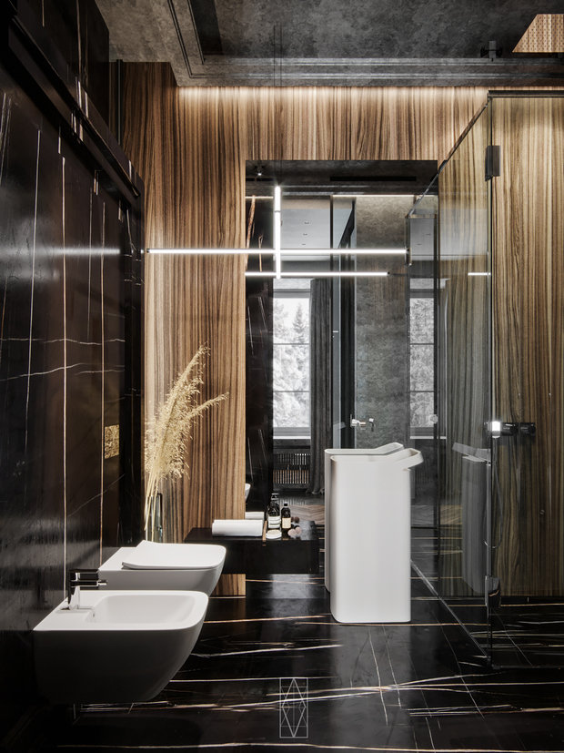 Фото из портфолио Интерьер кв в Москве 180м2 – фотографии дизайна интерьеров на INMYROOM