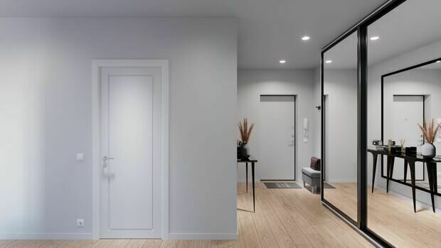 Фотография: Прихожая в стиле Современный, Квартира, Проект дня, 1 комната, 40-60 метров, дизайн-проект – фото на INMYROOM