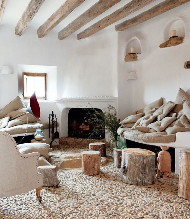 Фотография: Гостиная в стиле Эко, Декор интерьера, Аксессуары, Декор, Мебель и свет, Советы, Елена Иванова, как самостоятельно оформить интерьер, Леруа Мерлен, Leroy Merlin, как оформить интерьер в стиле рустик, рустик – фото на INMYROOM