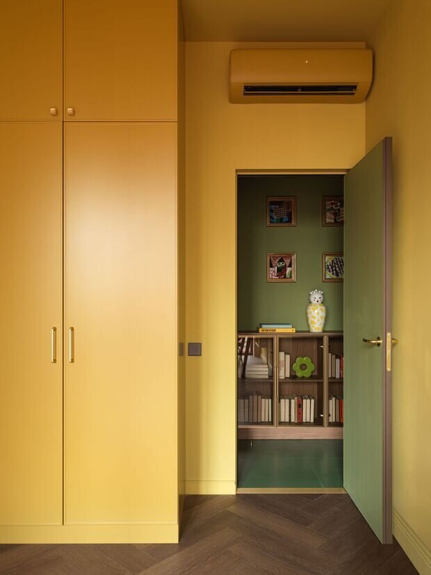 Фотография: Кабинет в стиле Современный, Квартира, Проект дня, Москва, Монолитный дом, 3 комнаты, 60-90 метров, фото интерьера, дизайн интерьера фото, ЖК «Событие», Анастасии Василица – фото на INMYROOM