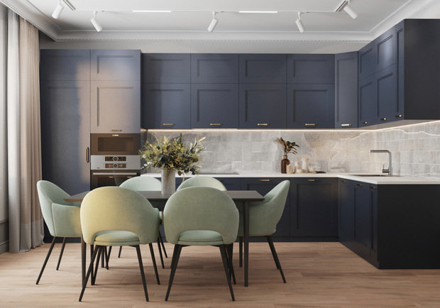 Фотография: Кухня и столовая в стиле Современный, Квартира, Проект недели, Санкт-Петербург, 3 комнаты, 60-90 метров, Екатерина Третьякова, Tretiakova Interior – фото на INMYROOM