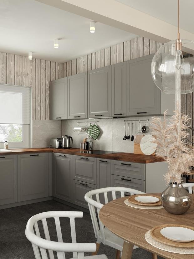 Фотография: Кухня и столовая в стиле Скандинавский, Дом, Проект недели, Дом и дача, Ленинградская область, 4 и больше, Более 90 метров, Анастасия Рамазанова – фото на INMYROOM