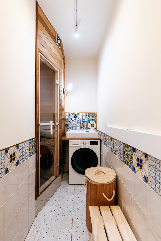 Фотография: Ванная в стиле Современный, Квартира, Проект дня, Эко, Блочный дом, 4 и больше, 60-90 метров, Анна Терентьева – фото на INMYROOM