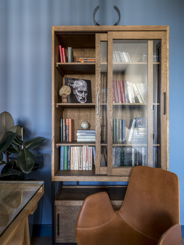 Фотография: Кабинет в стиле Современный, Квартира, Проект недели, Москва, 2 комнаты, 60-90 метров, Ирина Киреева, dots&points, Анна Пискун – фото на INMYROOM