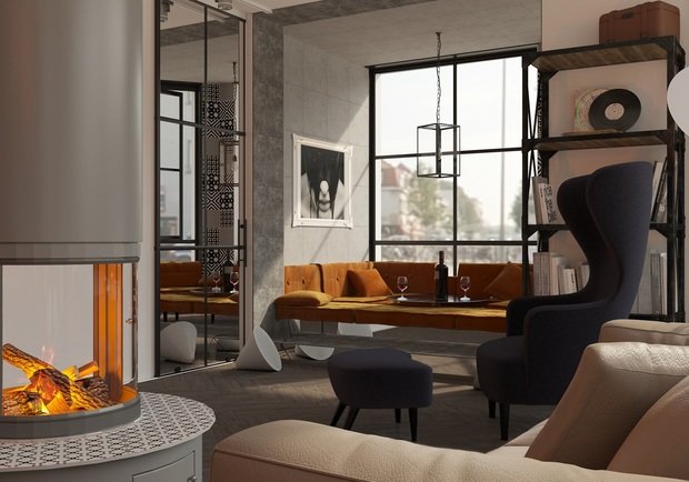 Фото из портфолио богемная квартира с использованием белорусского керамогранита и плитки – фотографии дизайна интерьеров на INMYROOM