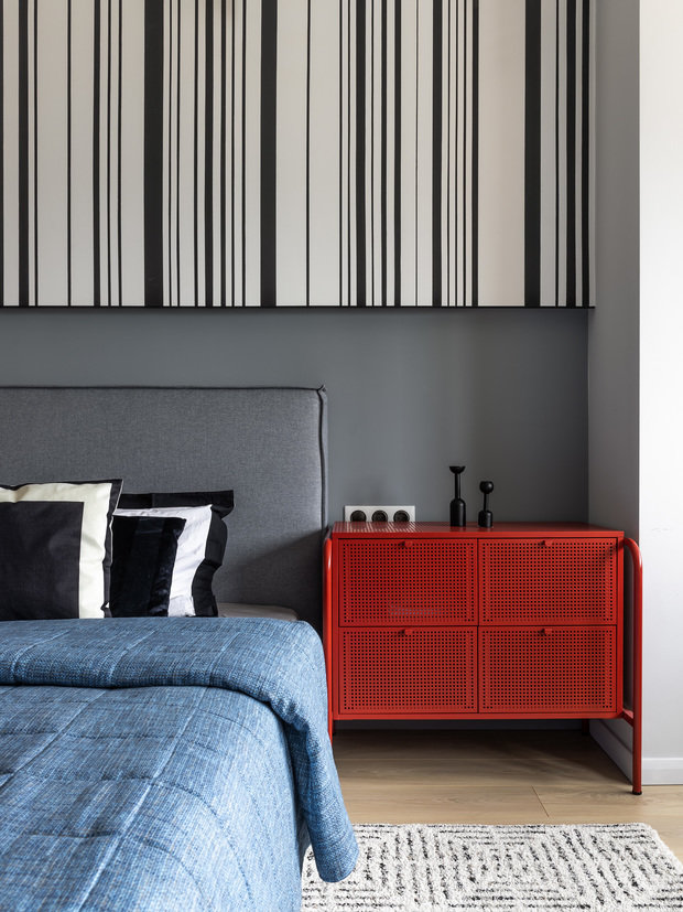 Фотография: Спальня в стиле Современный, Квартира, Проект недели, Самара, 4 и больше, Более 90 метров, Айгуль Султанова – фото на INMYROOM