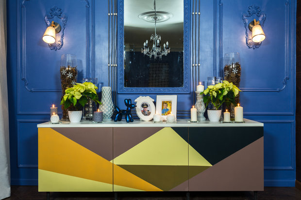 Фото из портфолио "Спальня в синих тонах" для программы "Фазенда" – фотографии дизайна интерьеров на INMYROOM