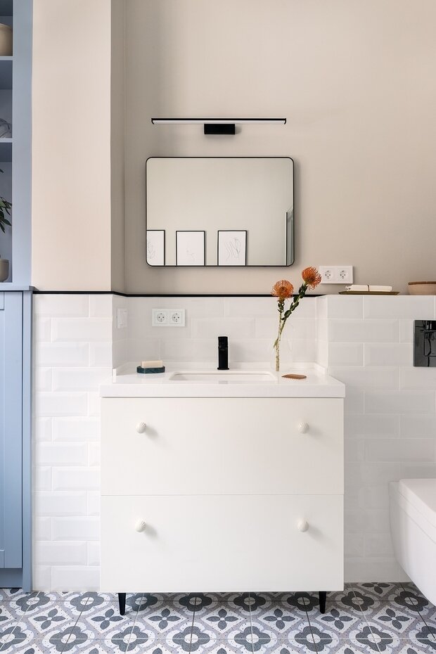 Фотография: Ванная в стиле Скандинавский, Современный, Эко, Винтажный, Квартира, Проект недели, Сталинка, Казахстан, Кирпичный дом, 4 и больше, Более 90 метров, Алматы, FM Interiors, Фариз Мамедов – фото на INMYROOM