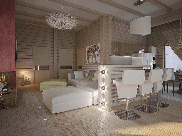 Фото из портфолио Баня-временный дом – фотографии дизайна интерьеров на INMYROOM