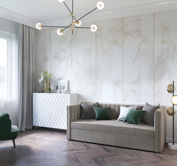 Фото из портфолио Гостевая в стиле неоклассика – фотографии дизайна интерьеров на INMYROOM