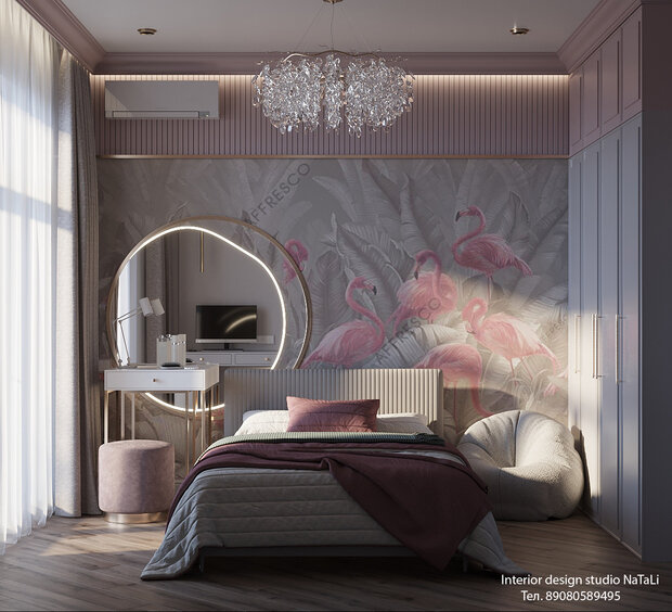 Фото из портфолио Комната для девочки в розовых оттенках. Дизайн проект квартиры в ЖК Ньютон – фотографии дизайна интерьеров на INMYROOM