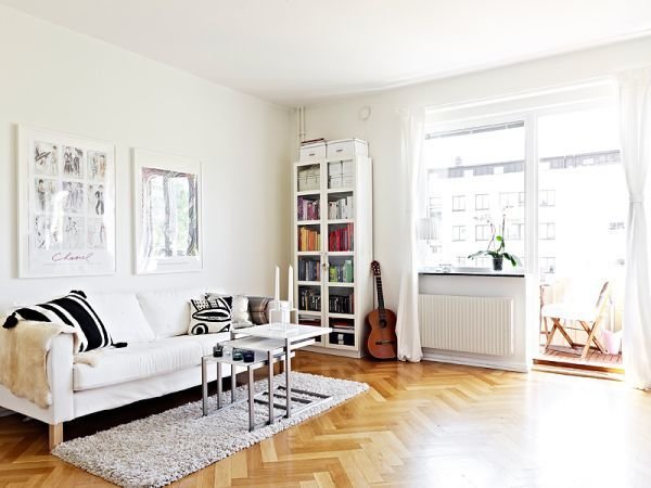 Фотография: Гостиная в стиле Скандинавский, Малогабаритная квартира, Квартира, Дома и квартиры, Минимализм – фото на INMYROOM Фотография: Гостиная в стиле Скандинавский, Малогабаритная квартира, Квартира, Дома и квартиры, Минимализм – фото на INMYROOM