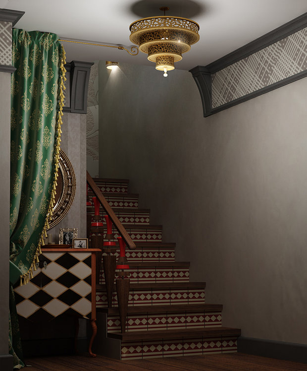 Фото из портфолио Частный «Spa-dom» в колониальном стиле – фотографии дизайна интерьеров на INMYROOM